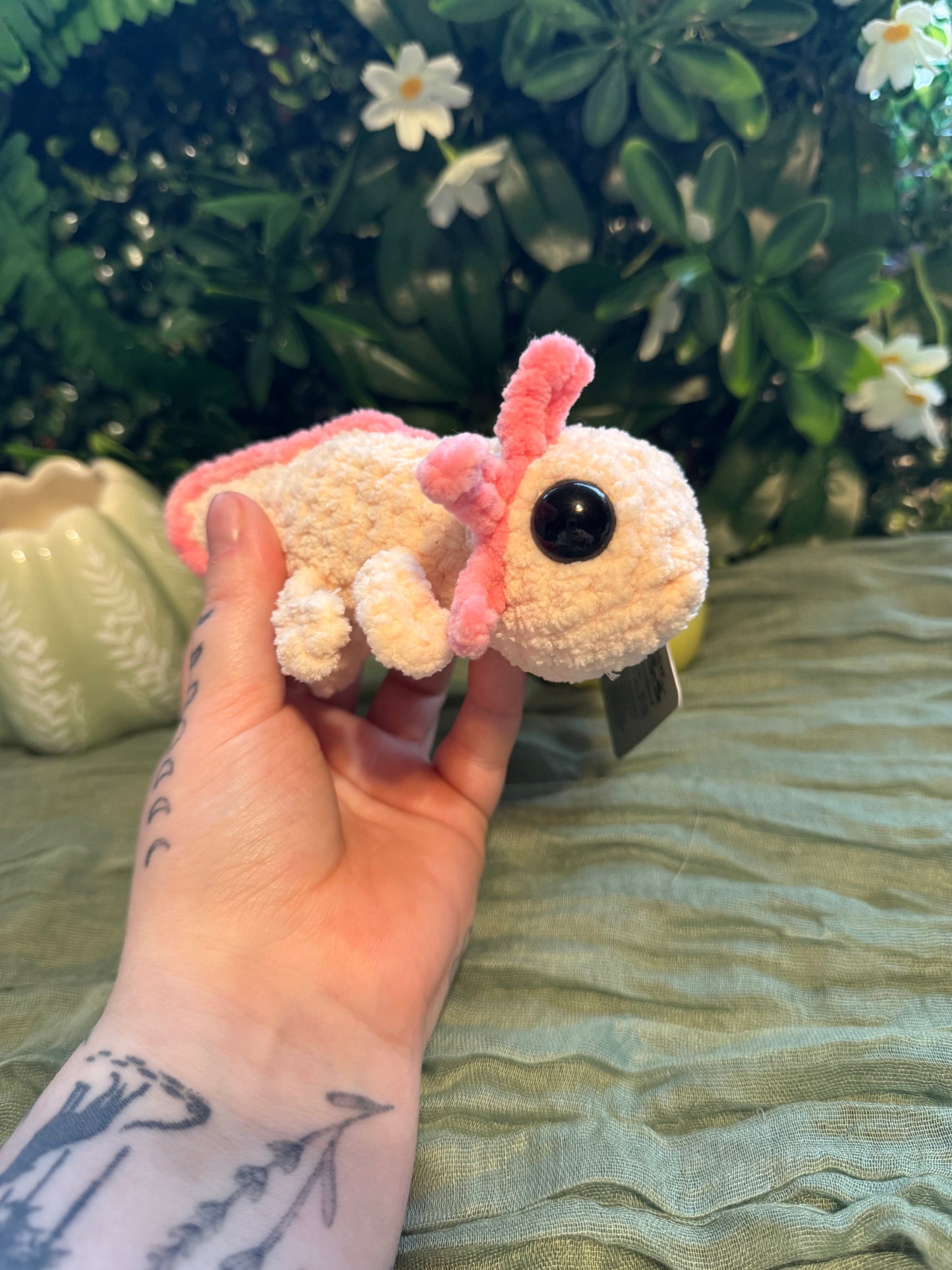 Axolotl plushie made to order crochet