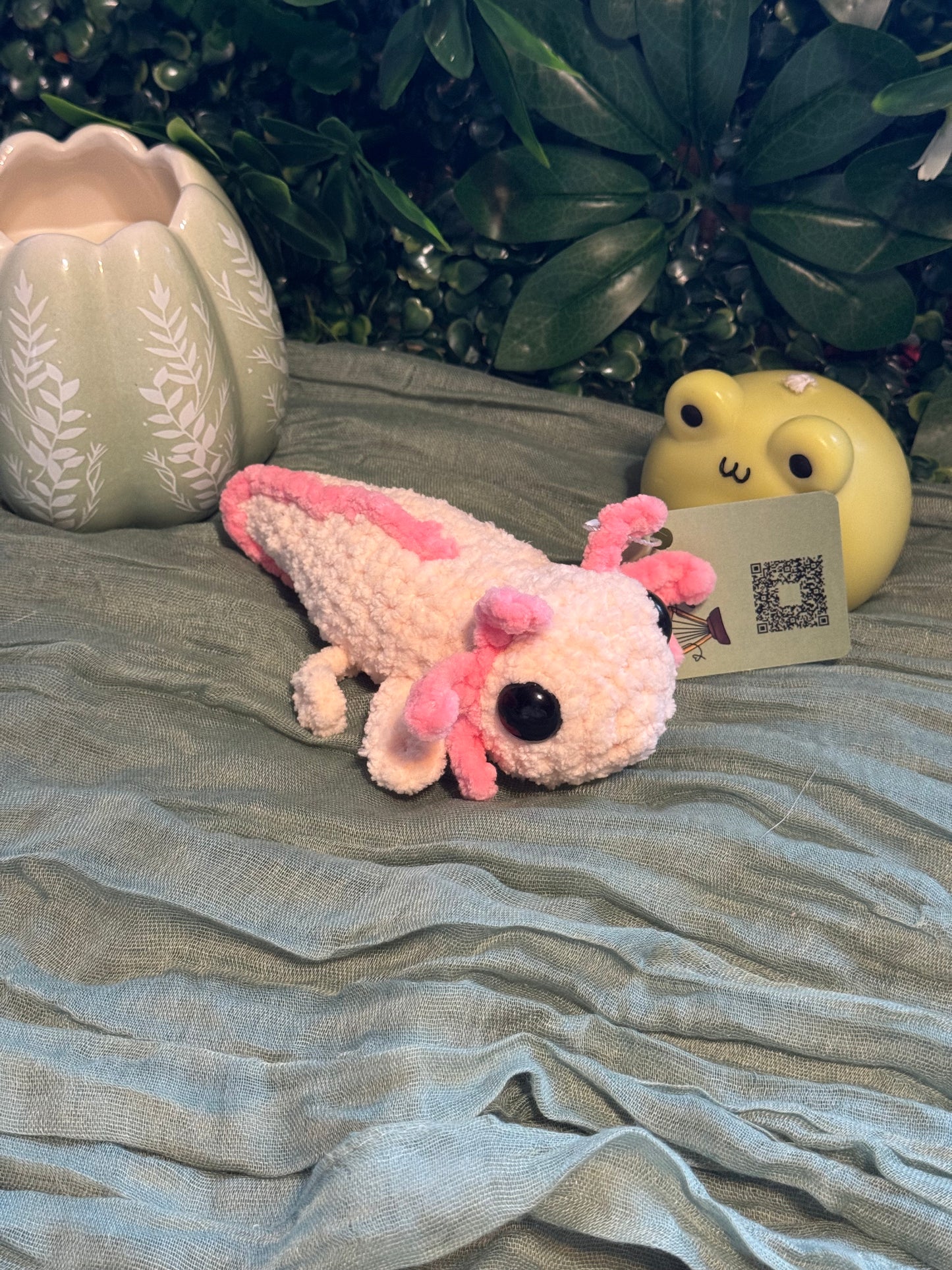 Axolotl plushie made to order crochet