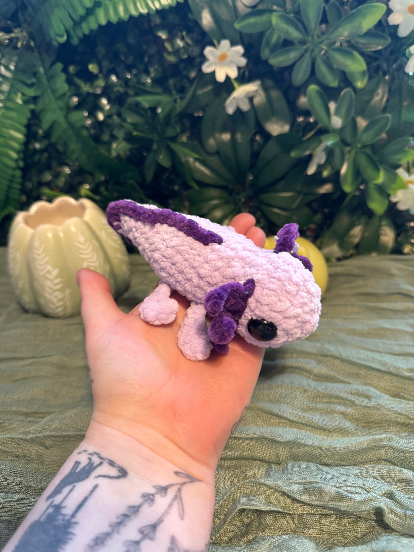 Axolotl plushie made to order crochet