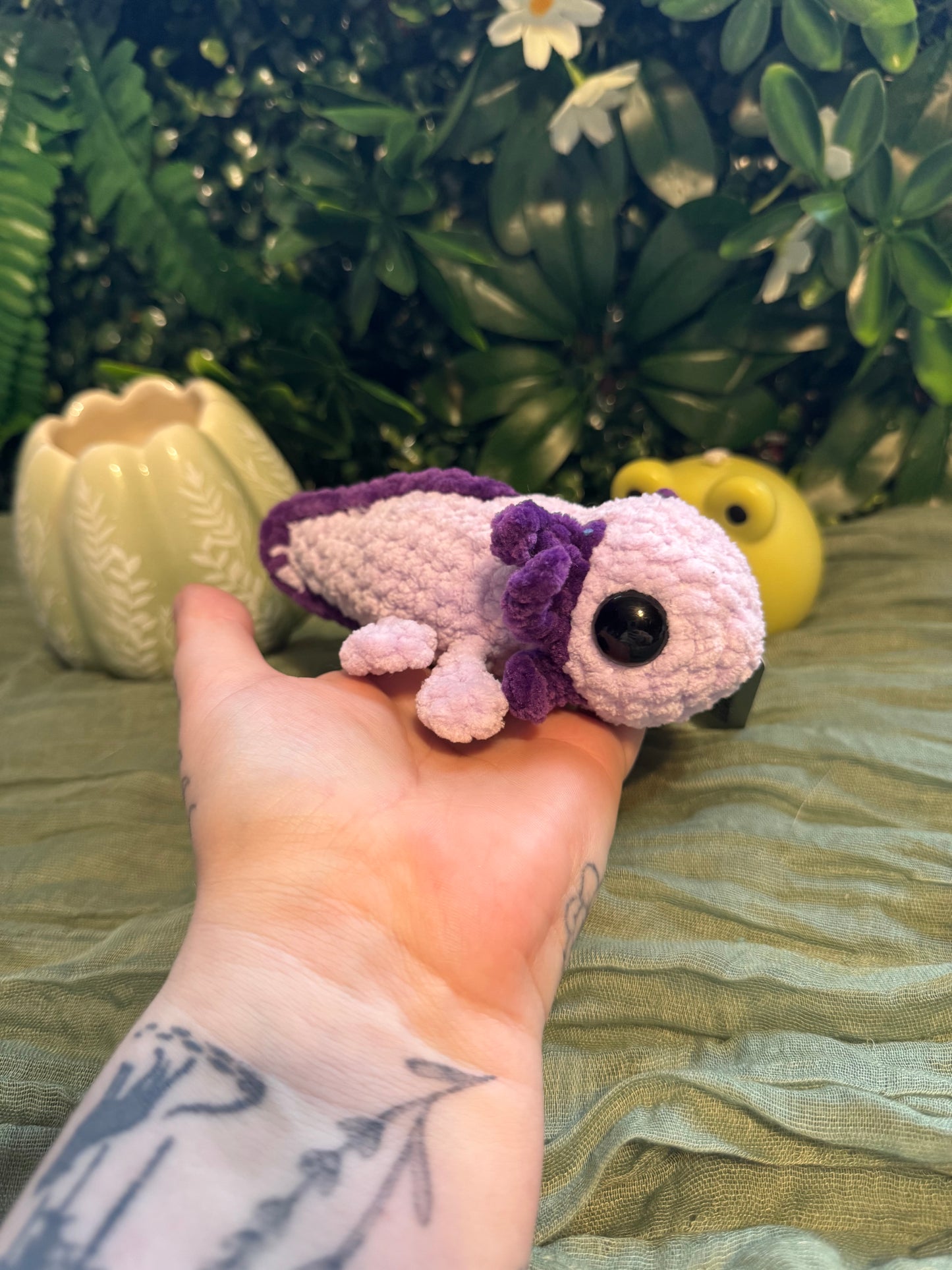 Axolotl plushie made to order crochet