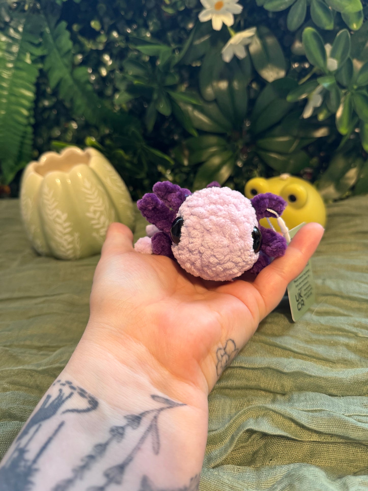 Axolotl plushie made to order crochet