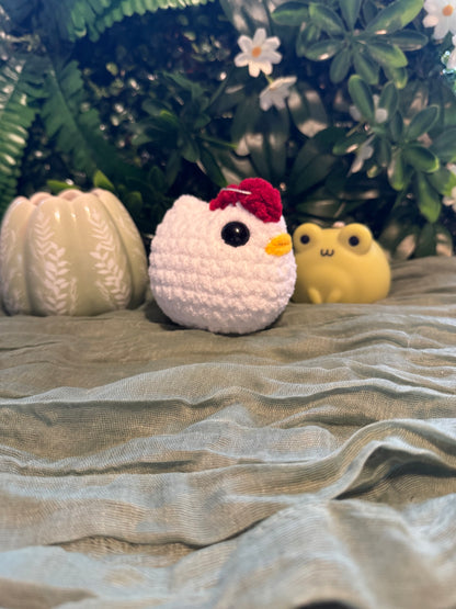 Chicken plushie made to order crochet plushies