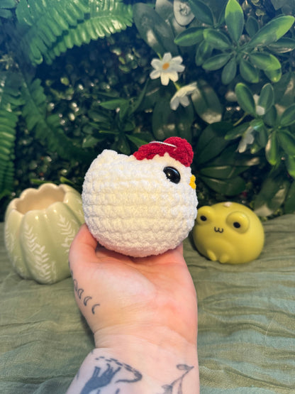 Chicken plushie made to order crochet plushies