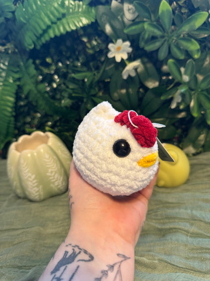 Chicken plushie made to order crochet plushies