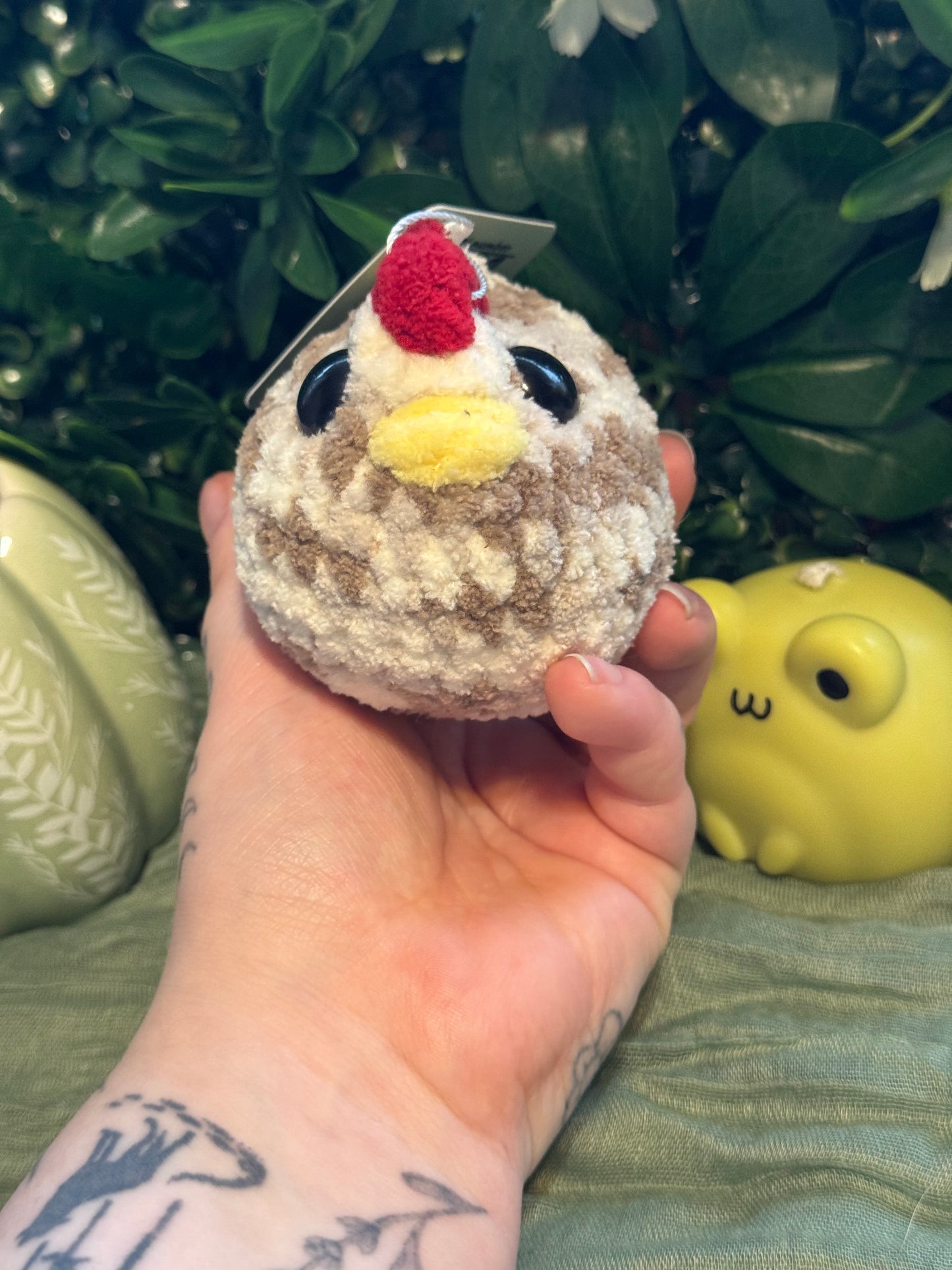 Chicken plushie made to order crochet plushies