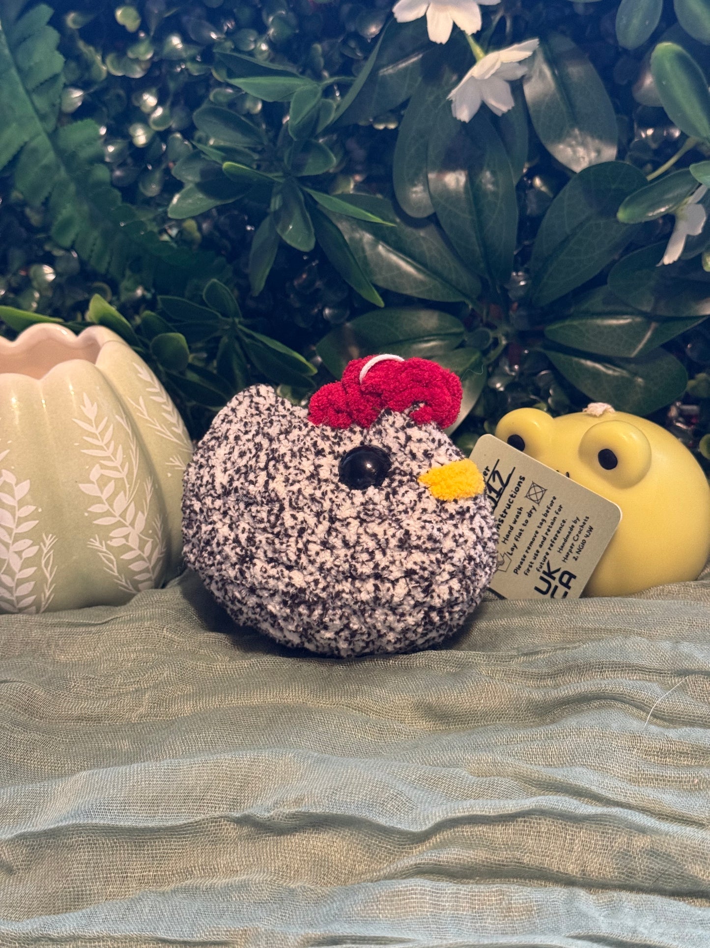 Chicken plushie made to order crochet plushies