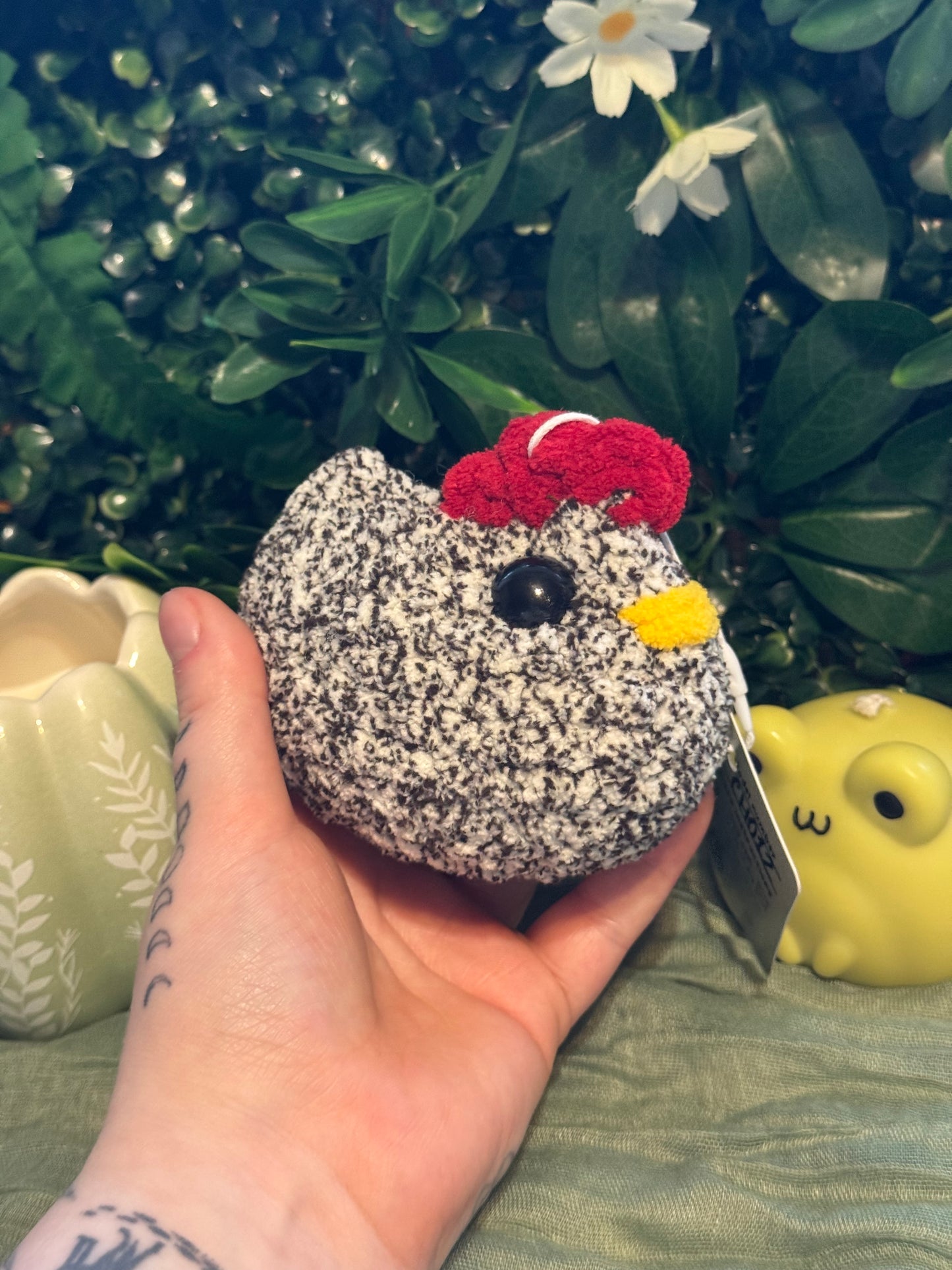 Chicken plushie made to order crochet plushies