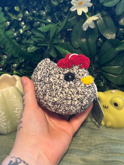 Chicken plushie made to order crochet plushies