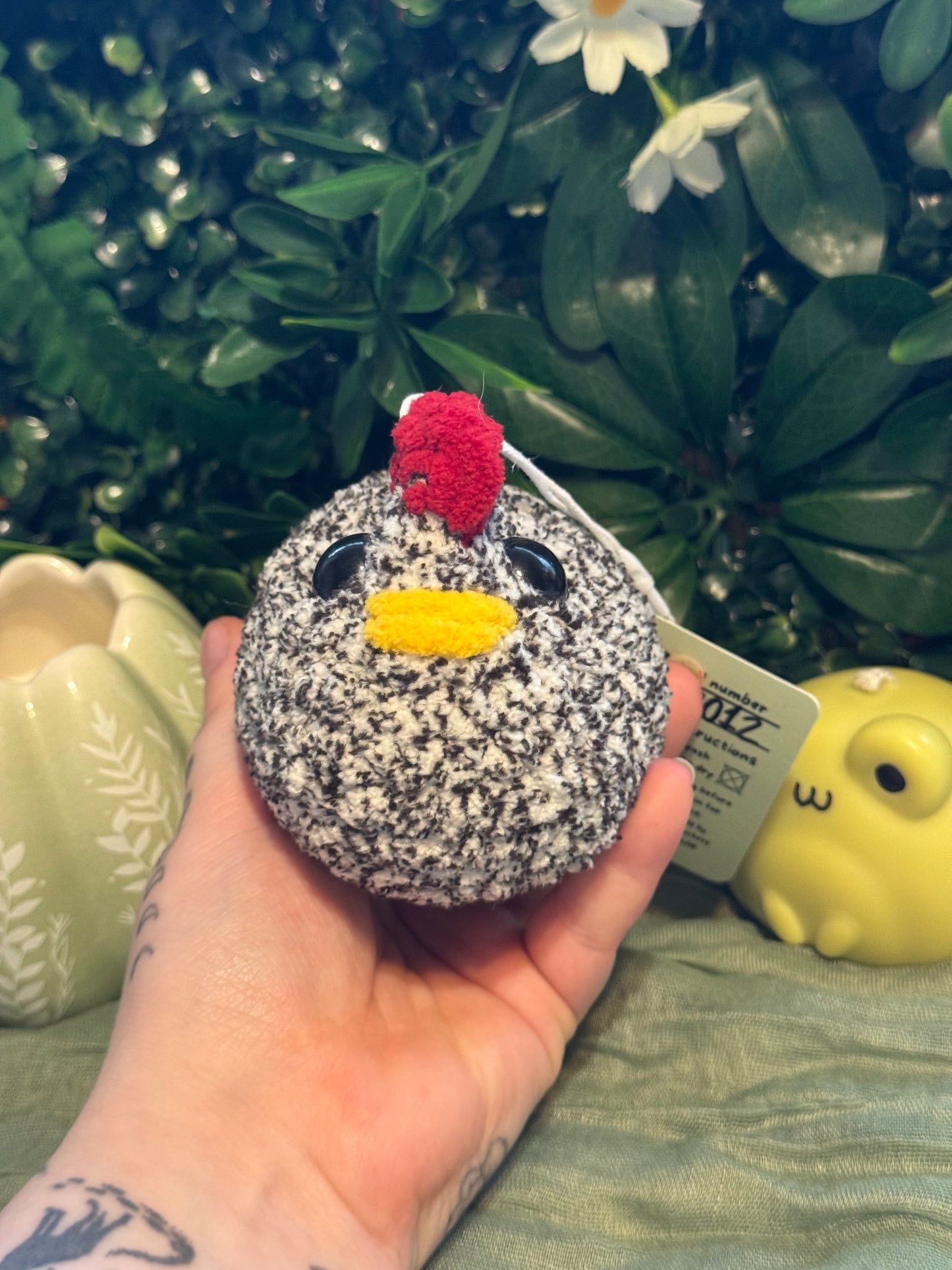 Chicken plushie made to order crochet plushies