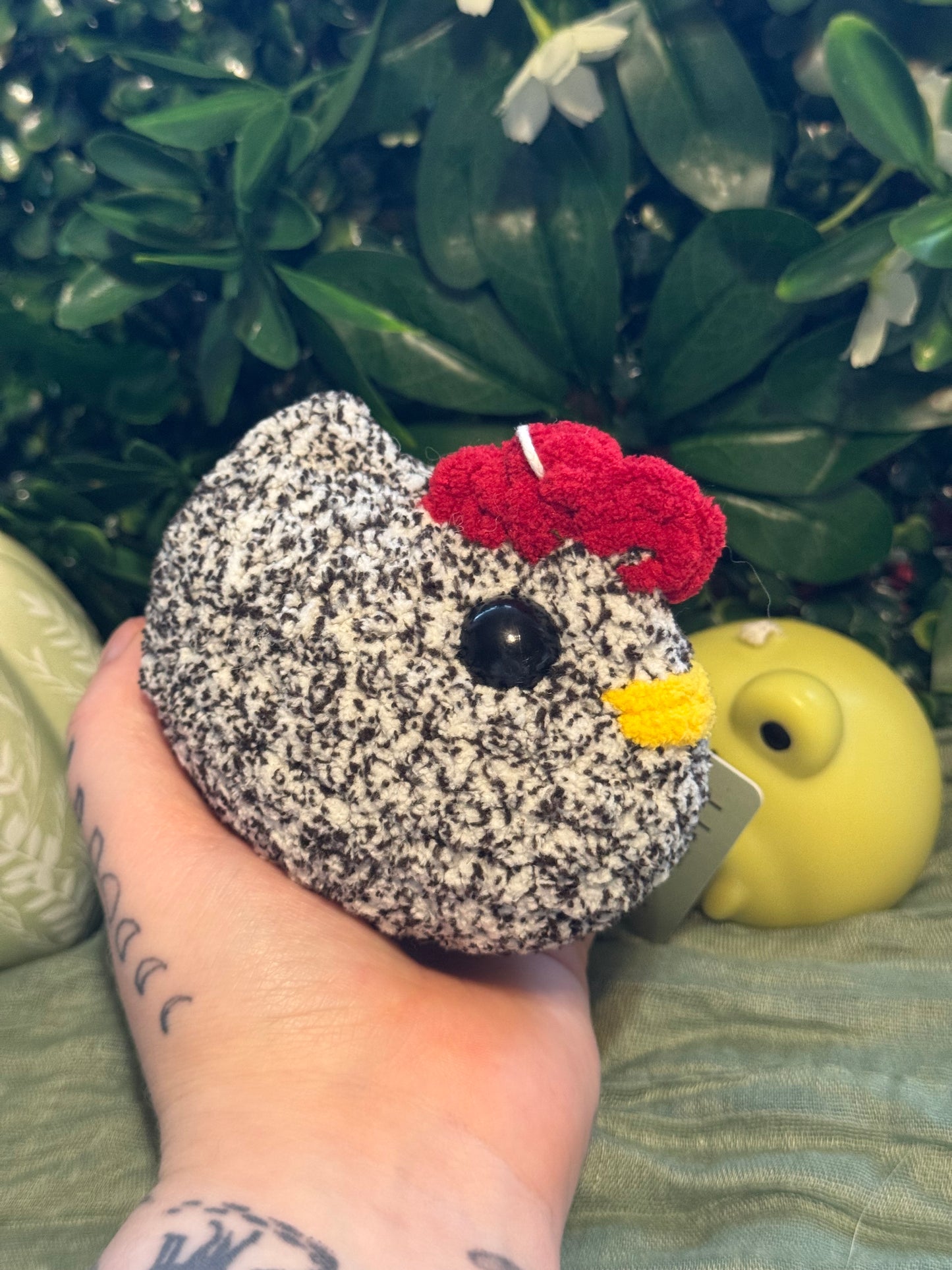 Chicken plushie made to order crochet plushies