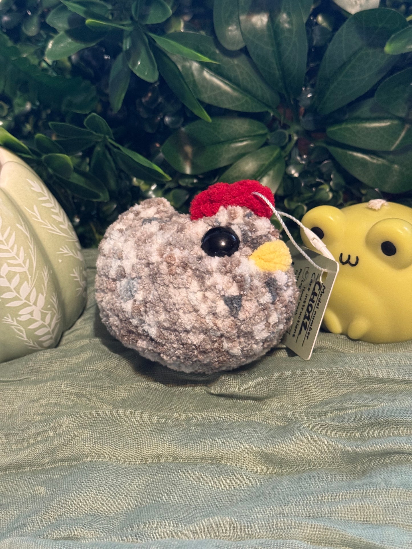 Chicken plushie made to order crochet plushies