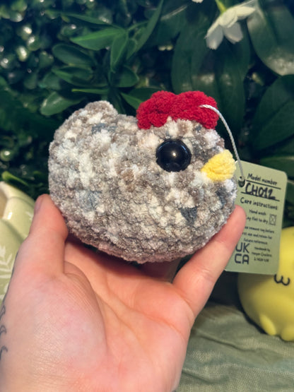 Chicken plushie made to order crochet plushies
