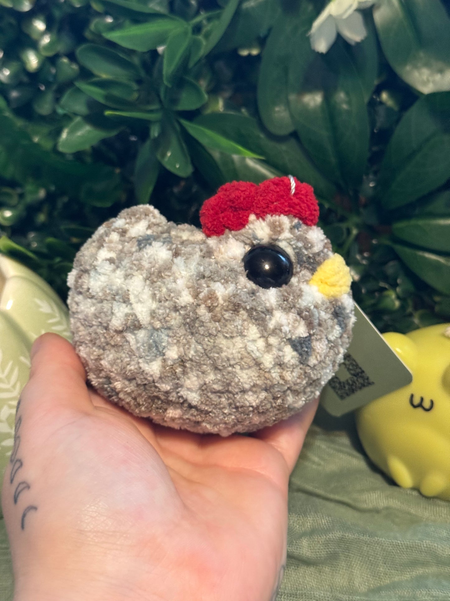 Chicken plushie made to order crochet plushies