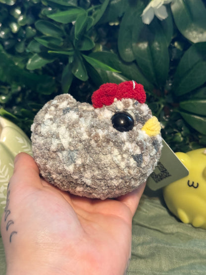 Chicken plushie made to order crochet plushies