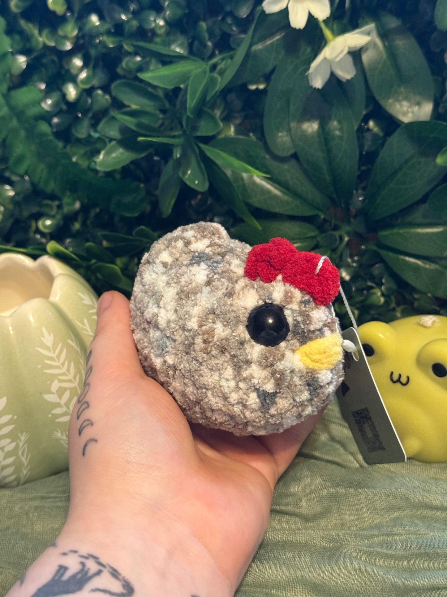 Chicken plushie made to order crochet plushies
