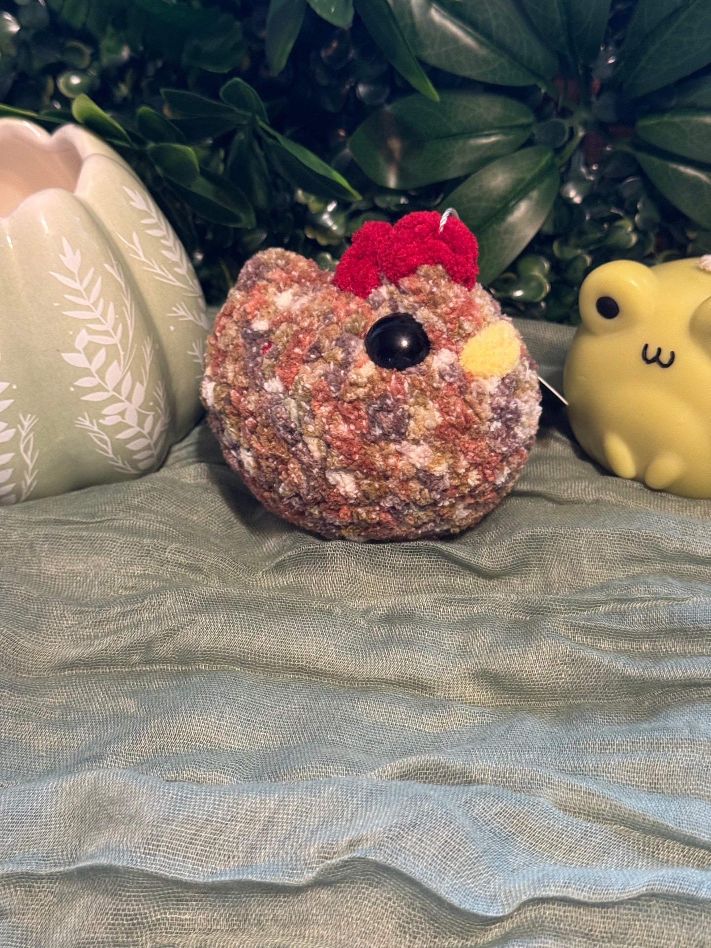 Chicken plushie made to order crochet plushies