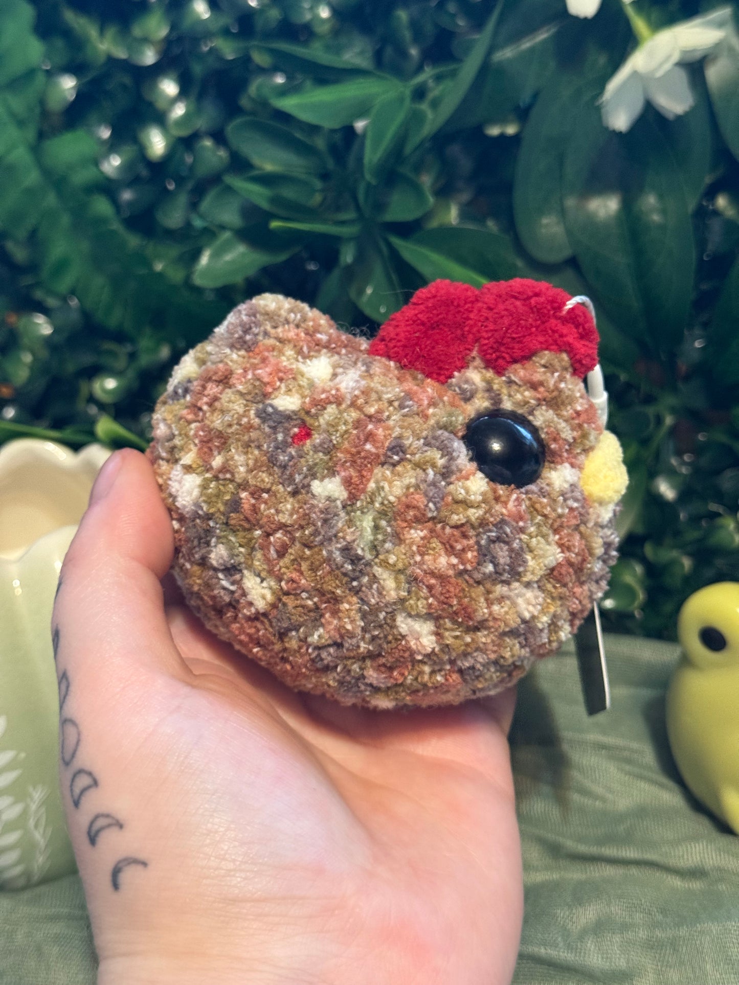 Chicken plushie made to order crochet plushies