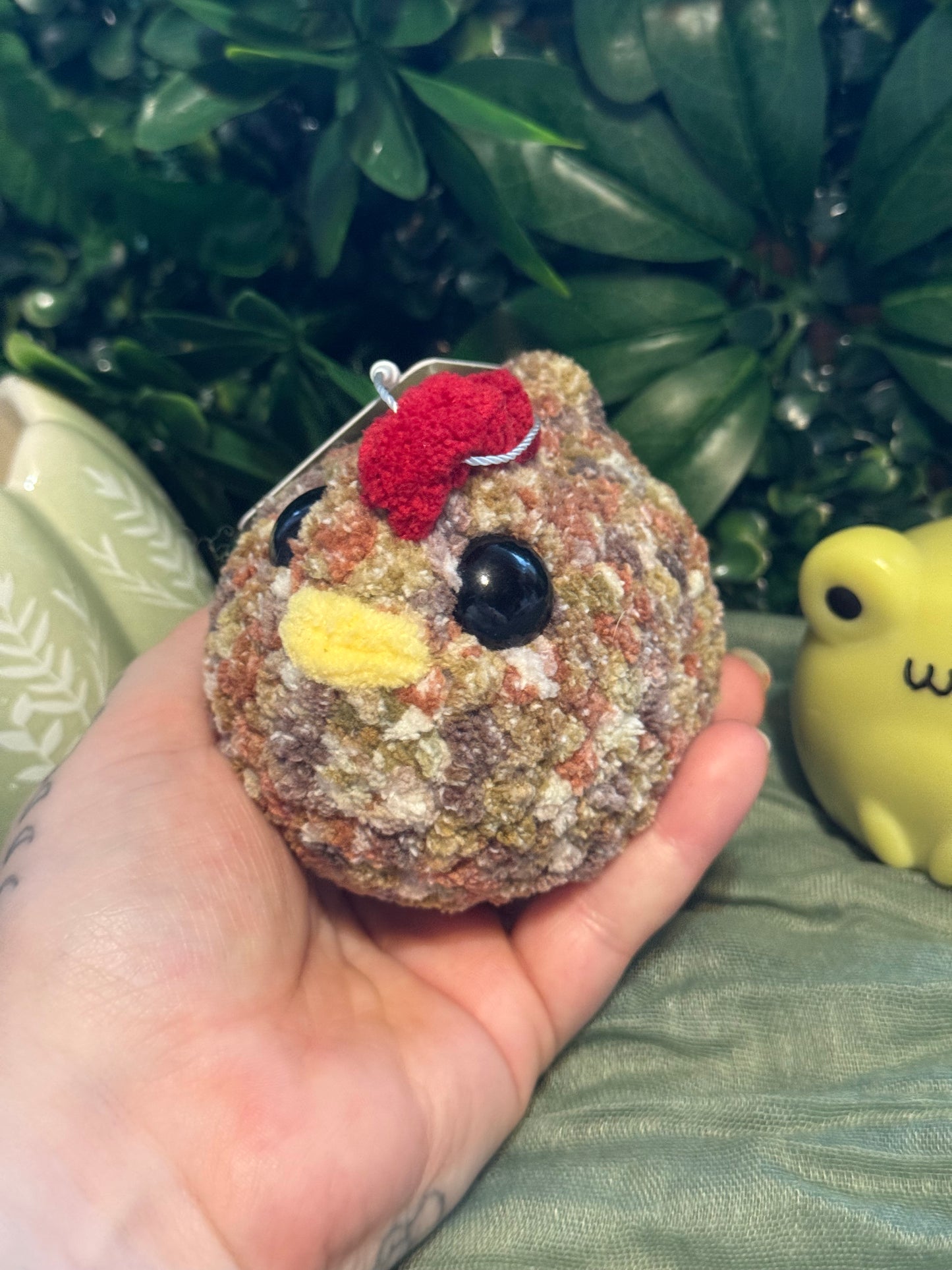 Chicken plushie made to order crochet plushies