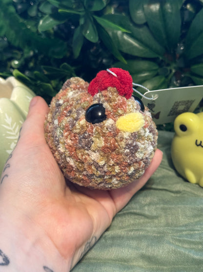 Chicken plushie made to order crochet plushies