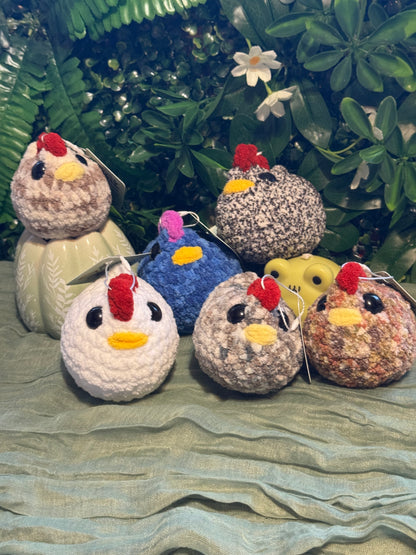 Chicken plushie made to order crochet plushies