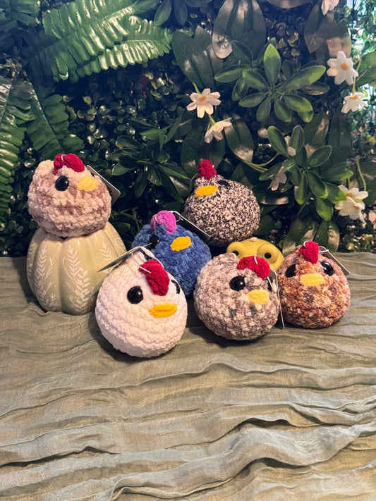 Chicken plushie made to order crochet plushies