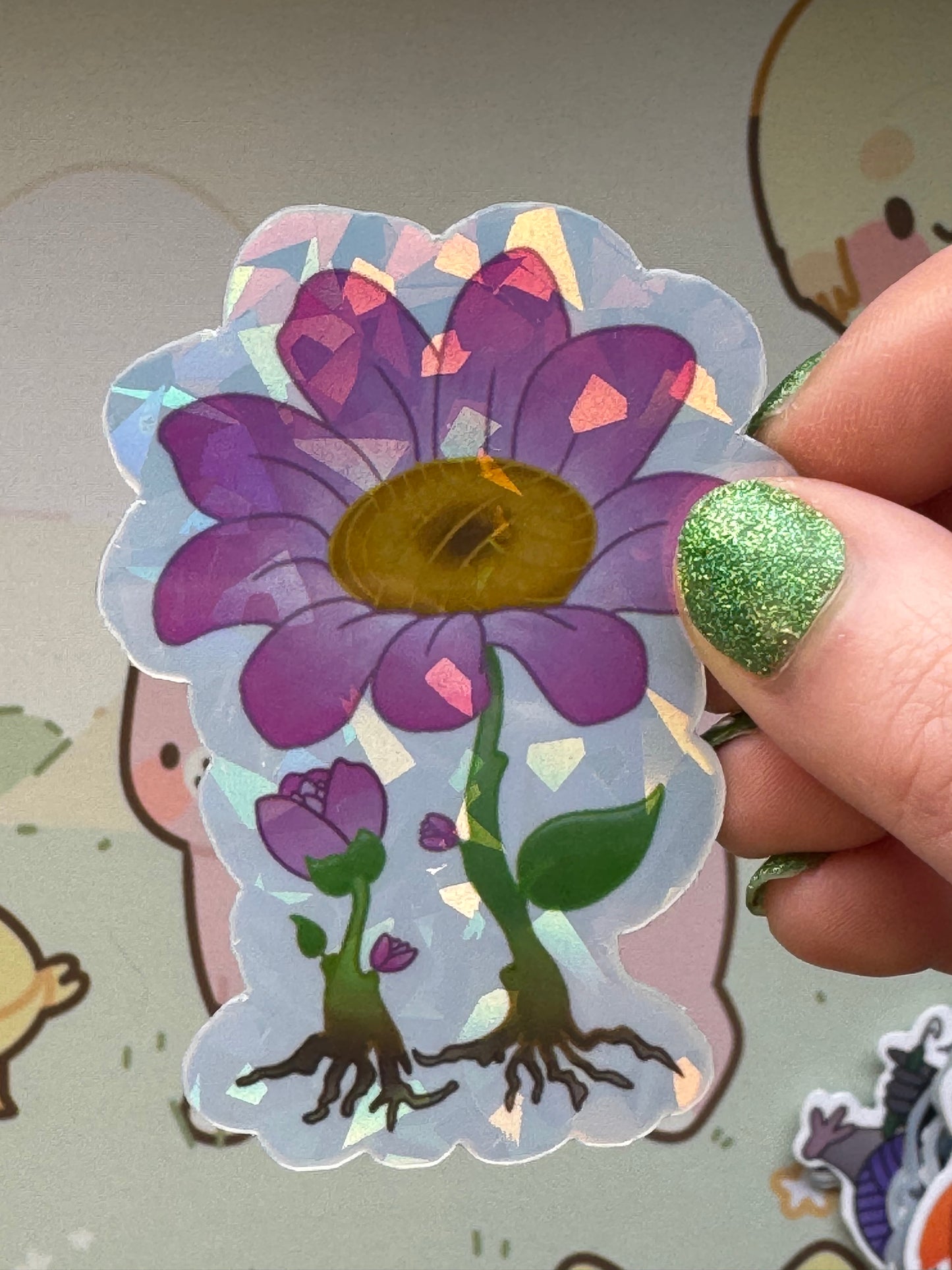 Flower sticker
