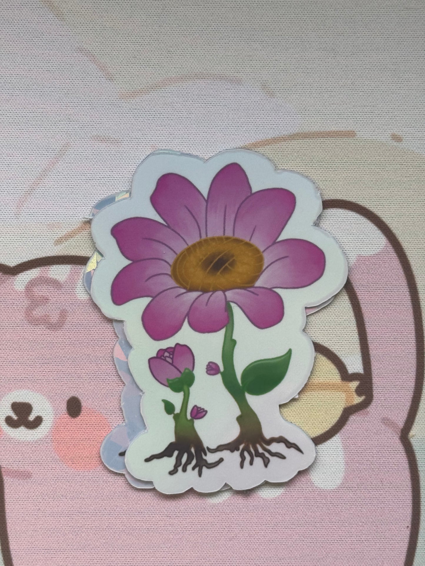 Flower sticker