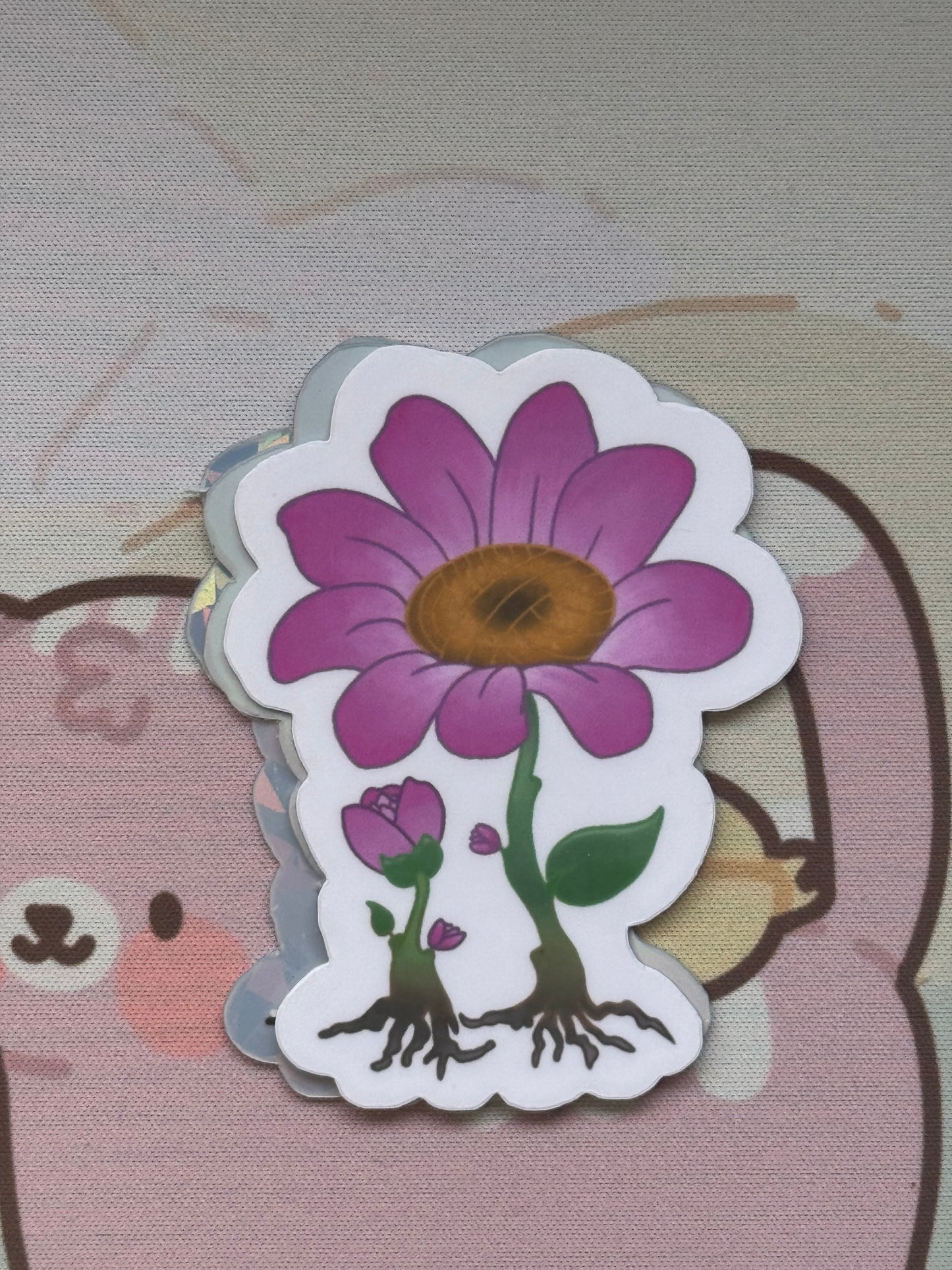 Flower sticker