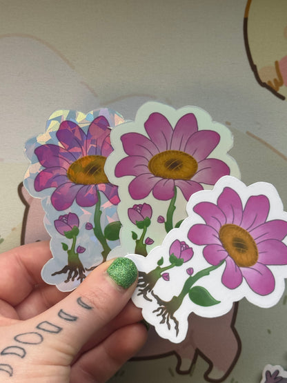 Flower sticker