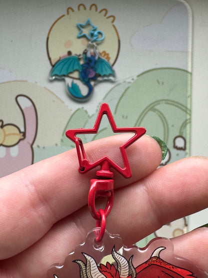 Red fire dragon keyring- Set02