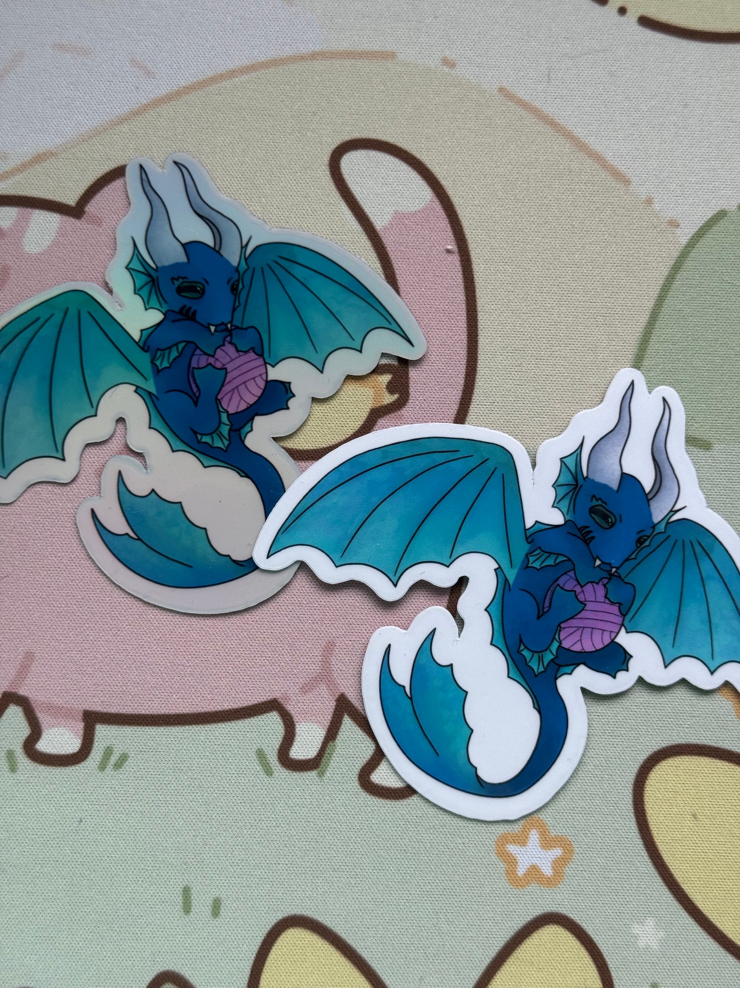 Blue dragon sticker