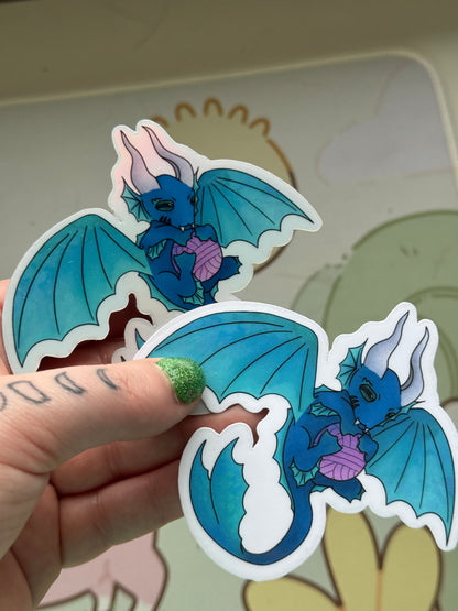 Blue dragon sticker