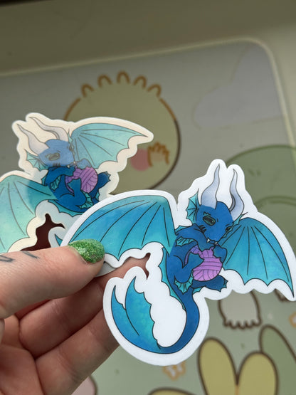 Blue dragon sticker