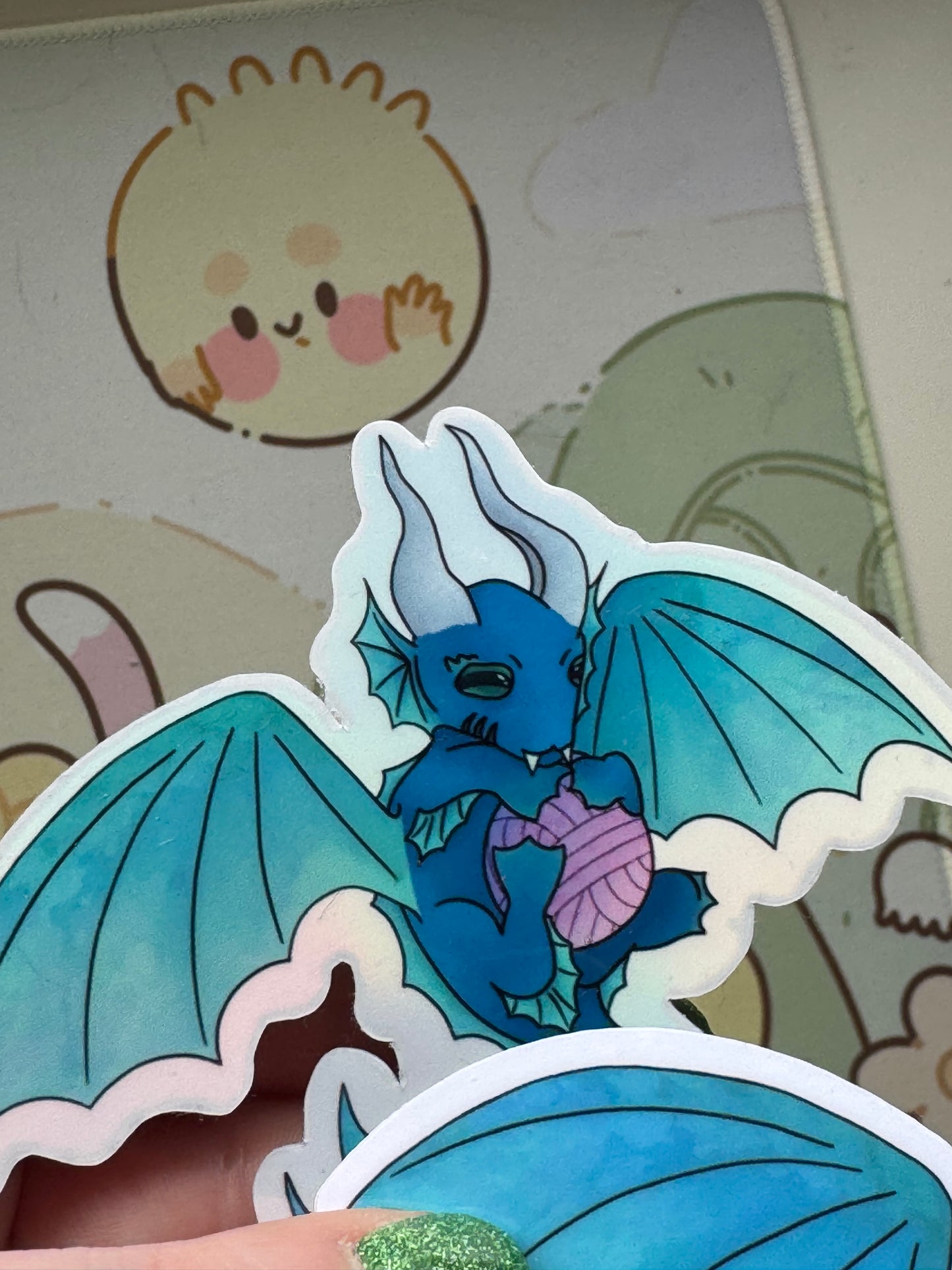 Blue dragon sticker
