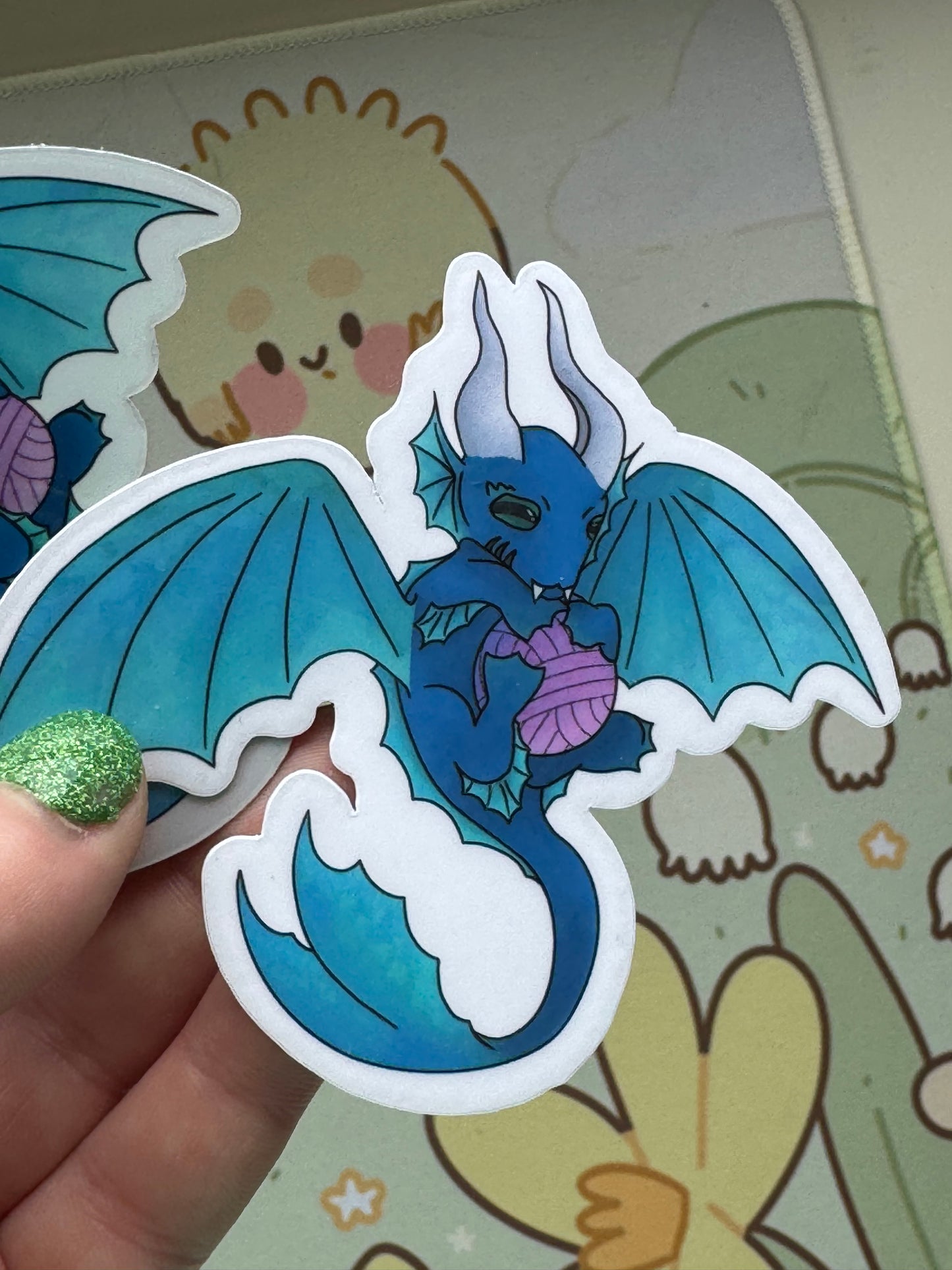 Blue dragon sticker