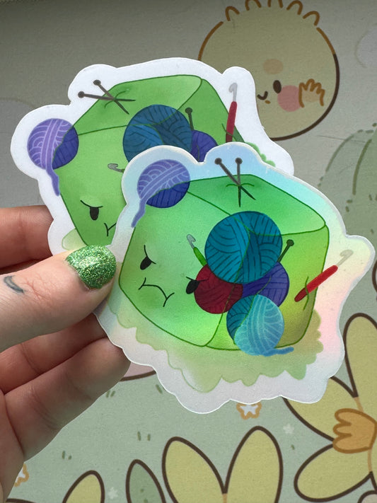 Gelatinous cube sticker