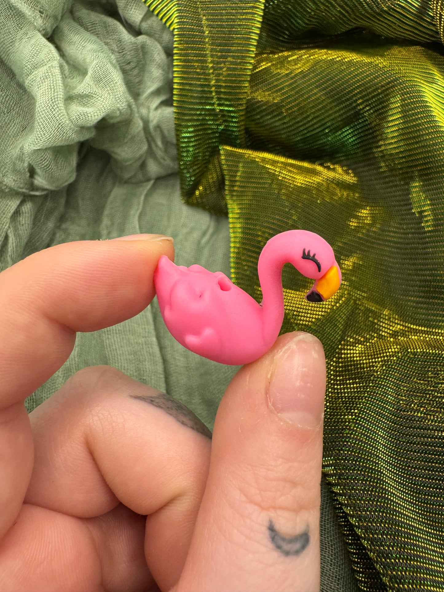 Flamingo 3D crochet hook