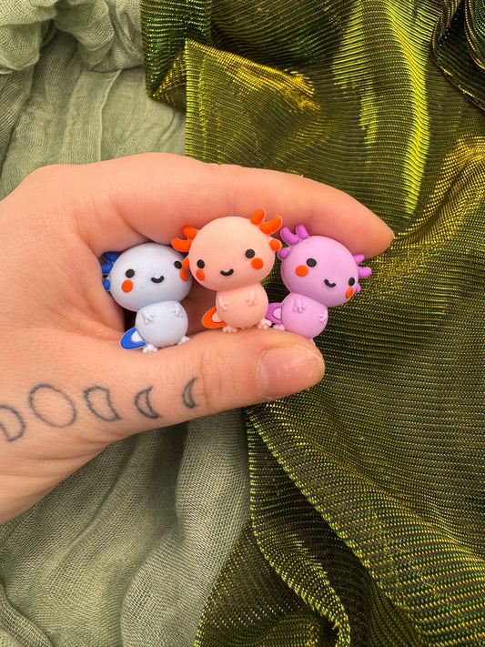 Axolotl 3D crochet hook