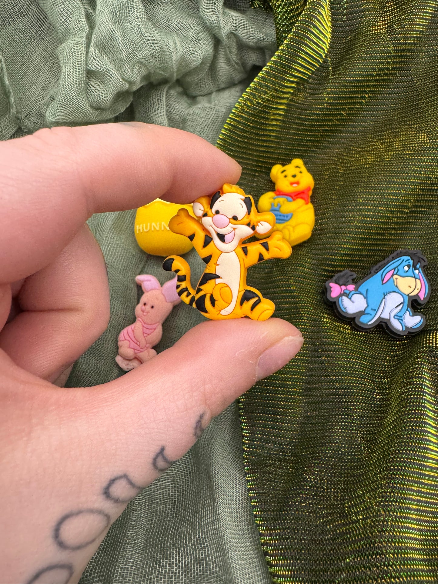 Acre woods bear characters crochet hook SET of 5