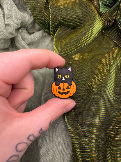 Pumpkin cat crochet hook