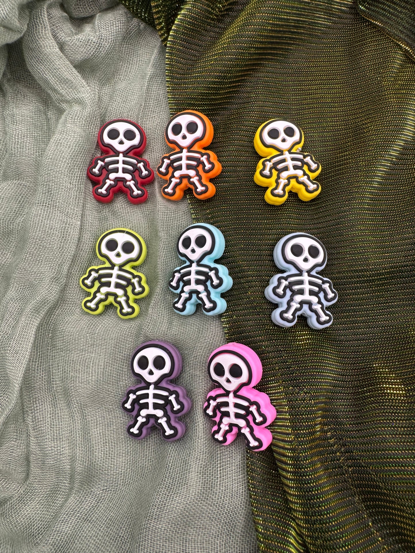 Rainbow skeletons crochet hook SET of 8