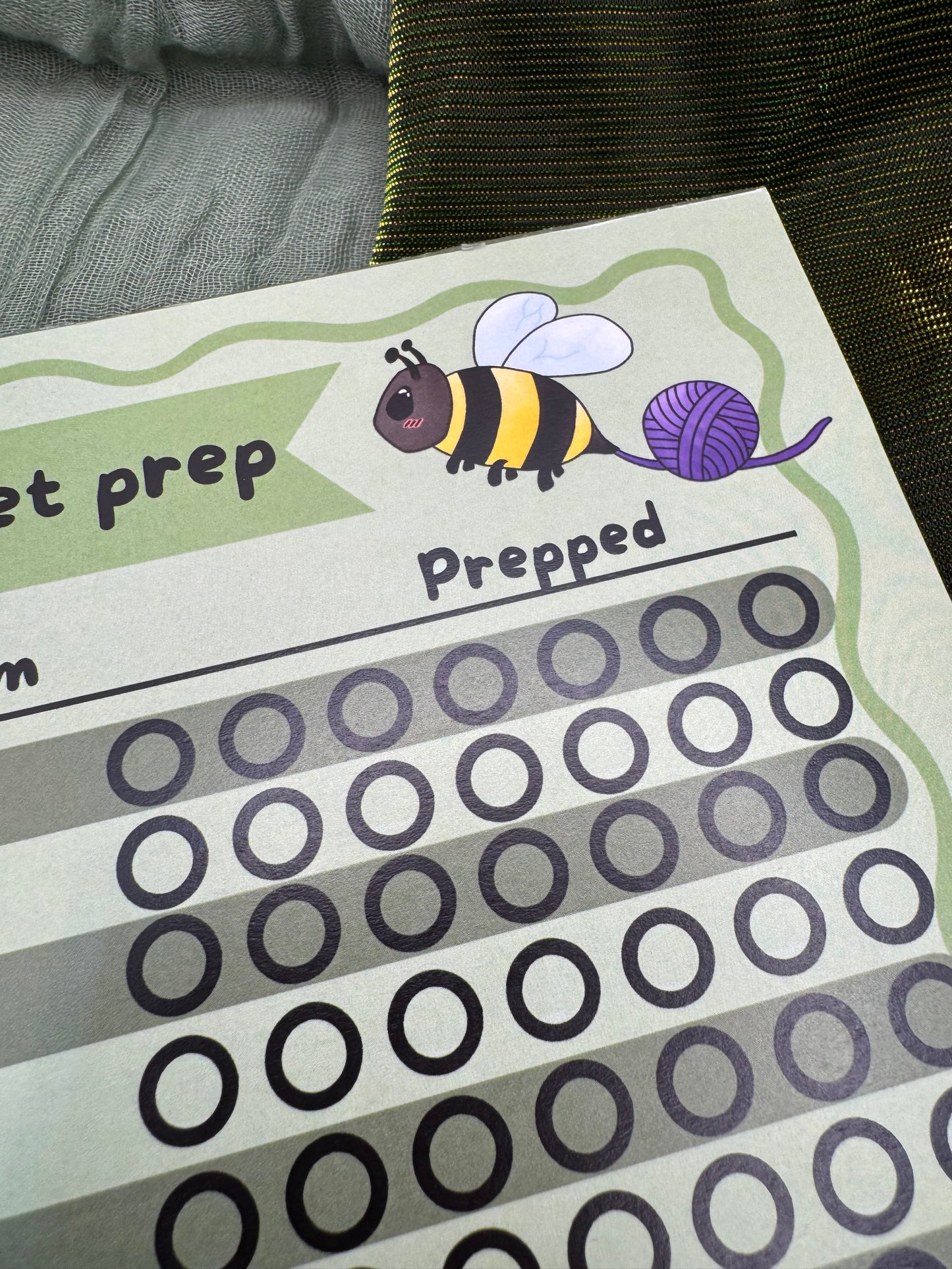 Market prep planner A5 notepad
