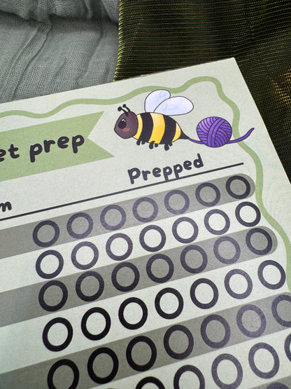 Market prep planner A5 notepad