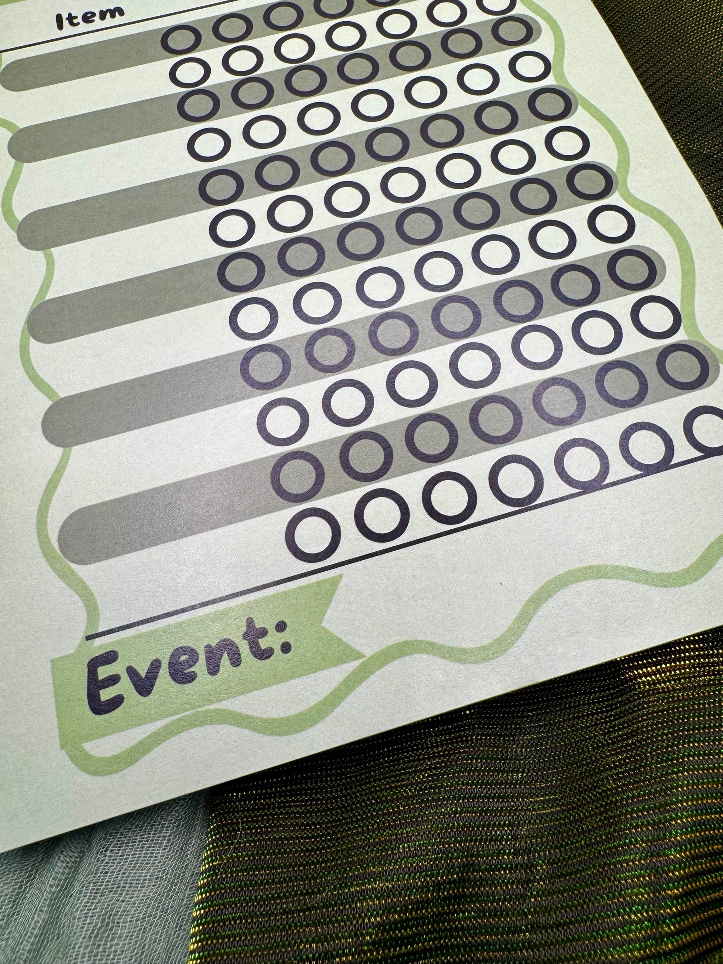 Market prep planner A5 notepad